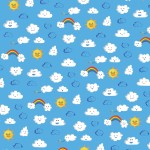 Cloud Pattern- Sunny Weather; Illustrator. 2010