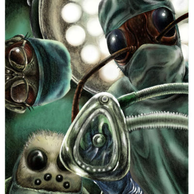 The Operation; Graphite pencil and Photoshop. 2010