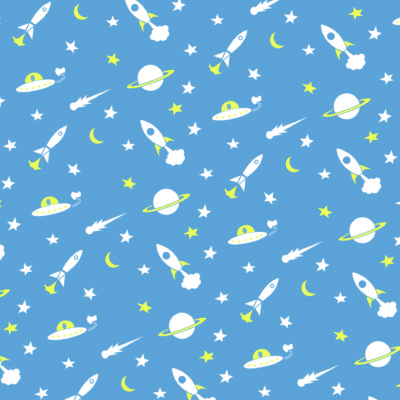 Space Rockets pattern; Illustrator. 2011